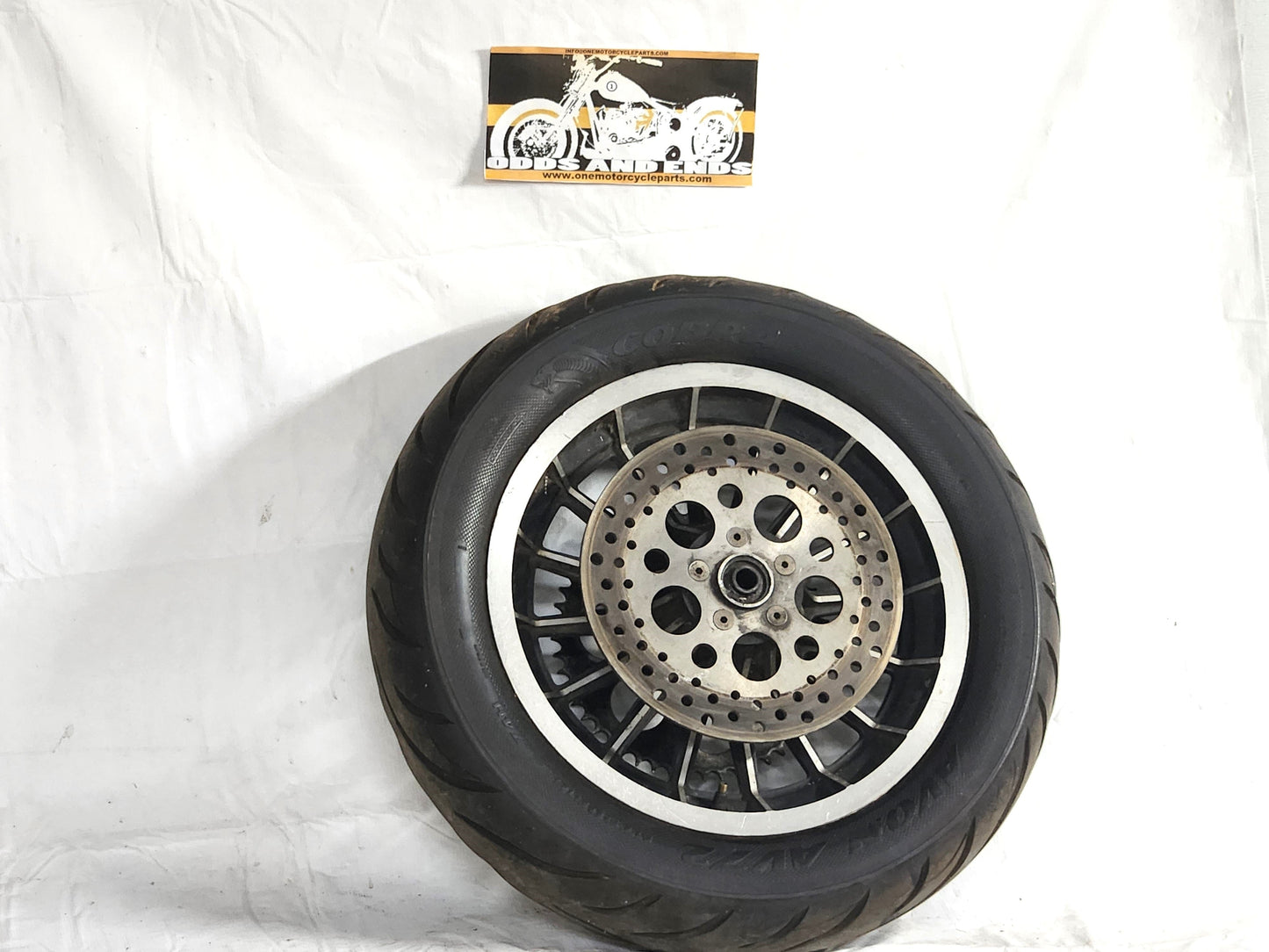 Shovelhead 16x3" Cast Black Spoke Wheel Disc Side