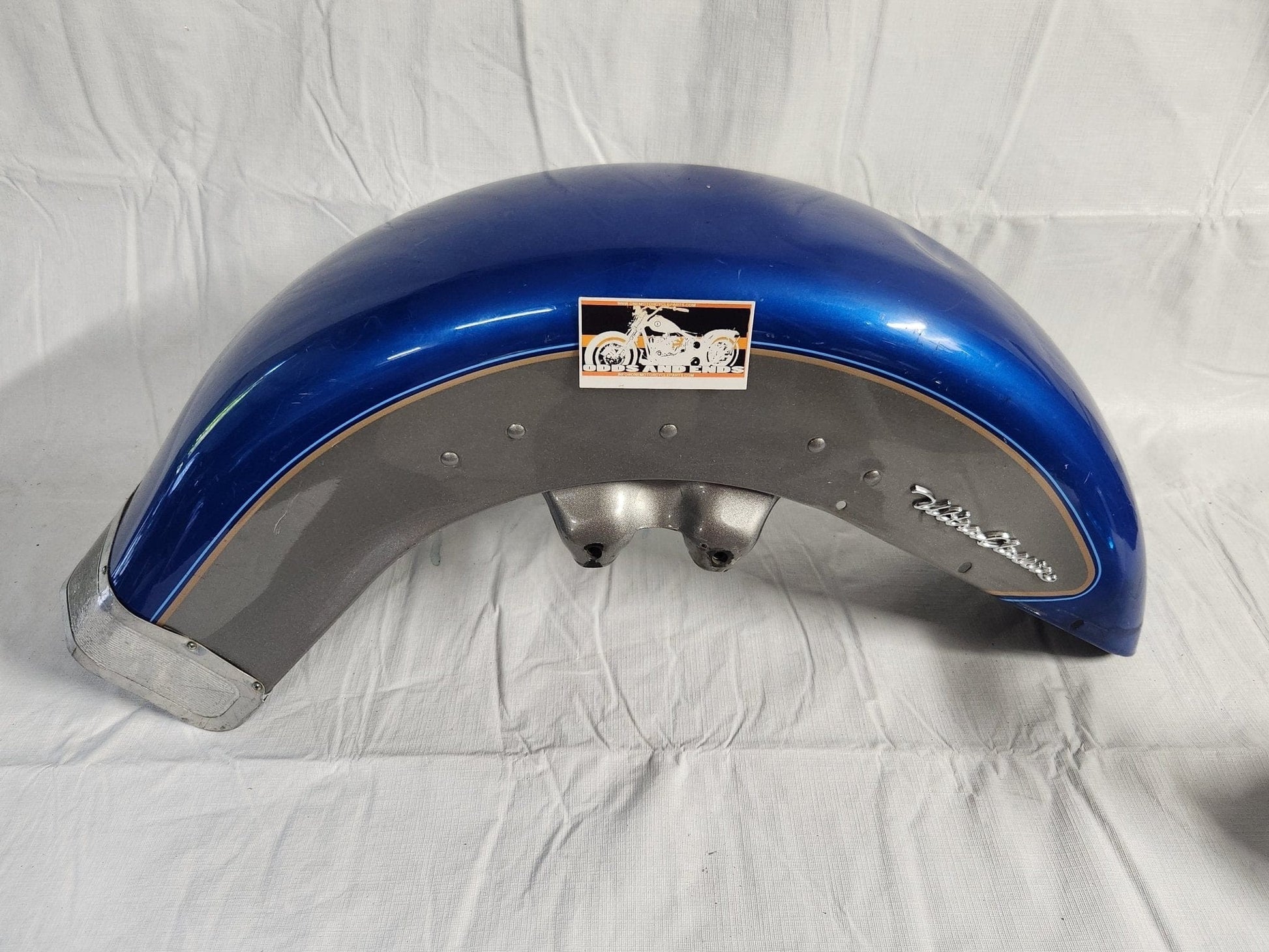 Harley Ultra Classic Front Fender Blue and Gray - onemotorcycleparts.com